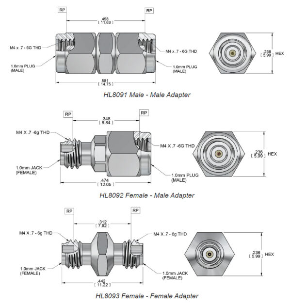 HL809x Broadband Adapters (110 GHz)
